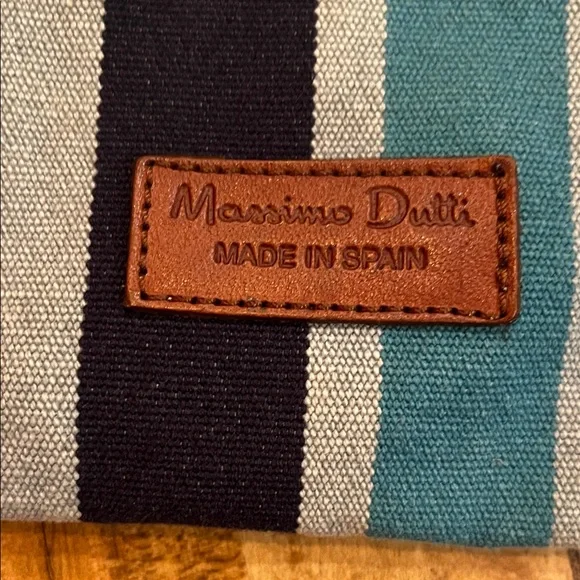 Massimo Dutti  Striped denim shoulder Bag - Picture 3 of 8
